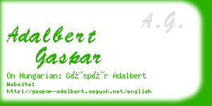 adalbert gaspar business card